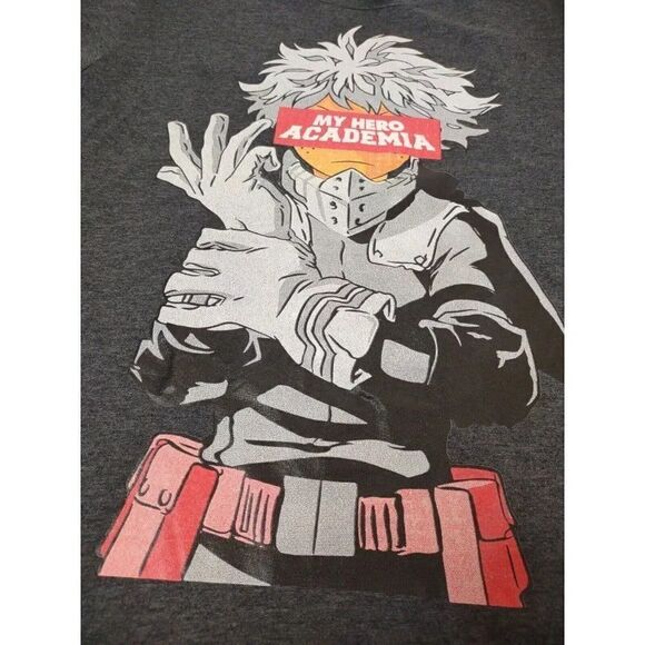 My Hero Academia Anime Deku Midoriya Gray Shirt Size Small - Picture 2 of 11
